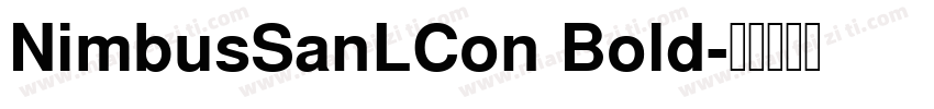 NimbusSanLCon Bold字体转换